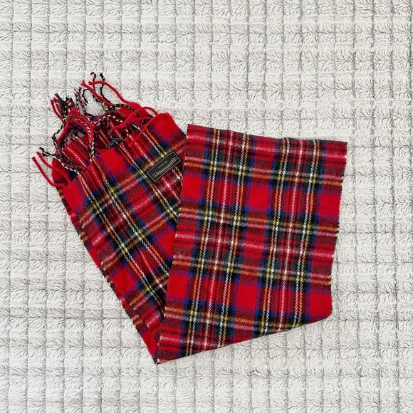 Red Plaid Scarf - Picture 1 of 2